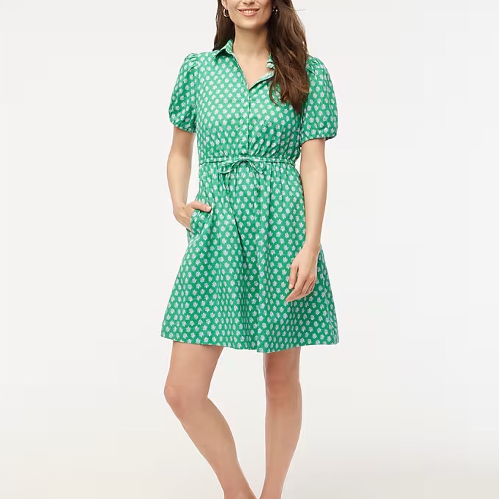 J Crew Factory Mini Dress Blue & White Floral (see other photos and description